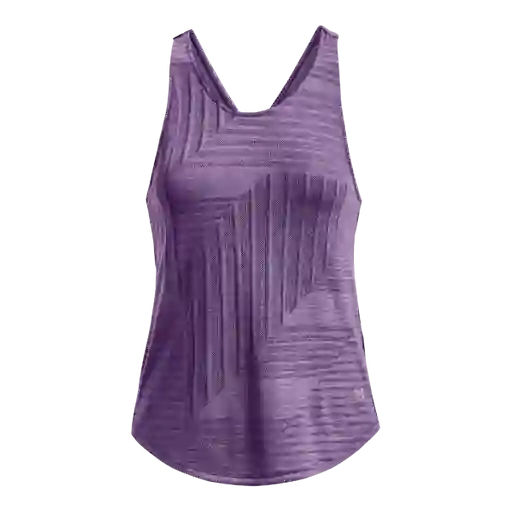 Under Armour Polera Streaker Deco Diamon Morado Mujer Talla LG