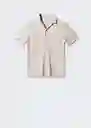 Camiseta Polo Bonheur Arena Talla XXL Hombre Mango