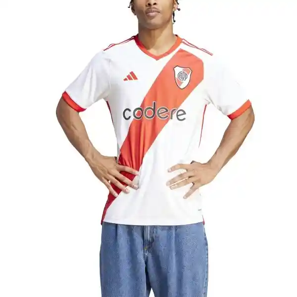 Adidas Jersey River Plate Para Hombre Blanco Talla L