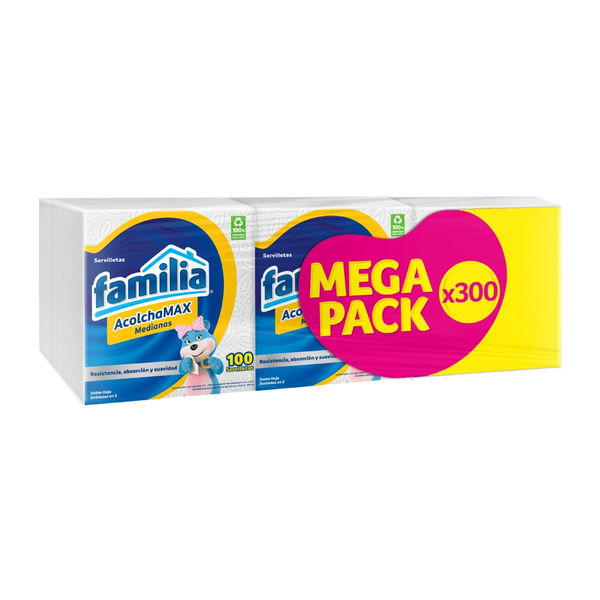 Familia Servilletas Acolchamax Medianas x300 100 und