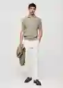 Camisa Polo Silvio Musgo Talla XXL Hombre Mango