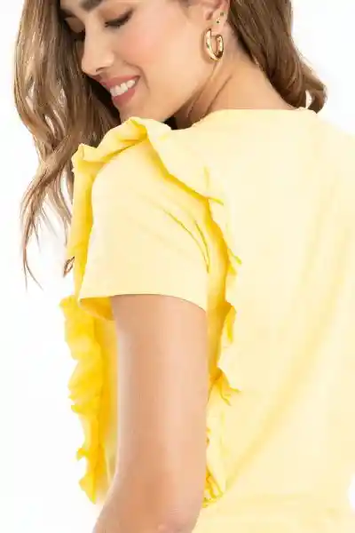 Camiseta Valty Color Amarillo Claro Talla XL Ragged