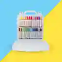 Miniso Set De Crayones De Óleo Con Estuche Transparente