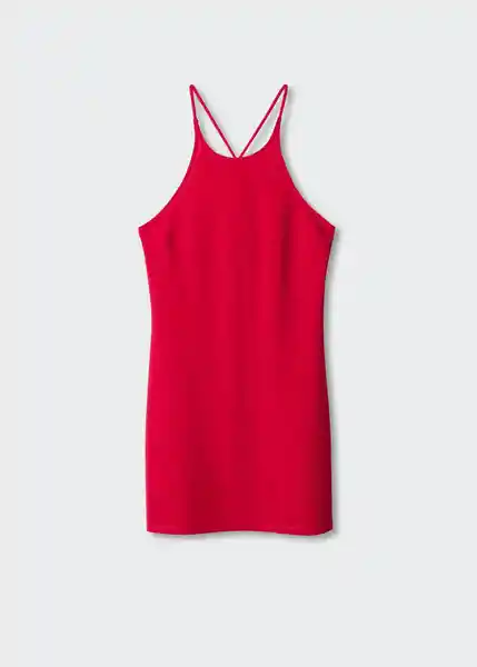 Vestido Spria Rojo Talla M Mujer Mango