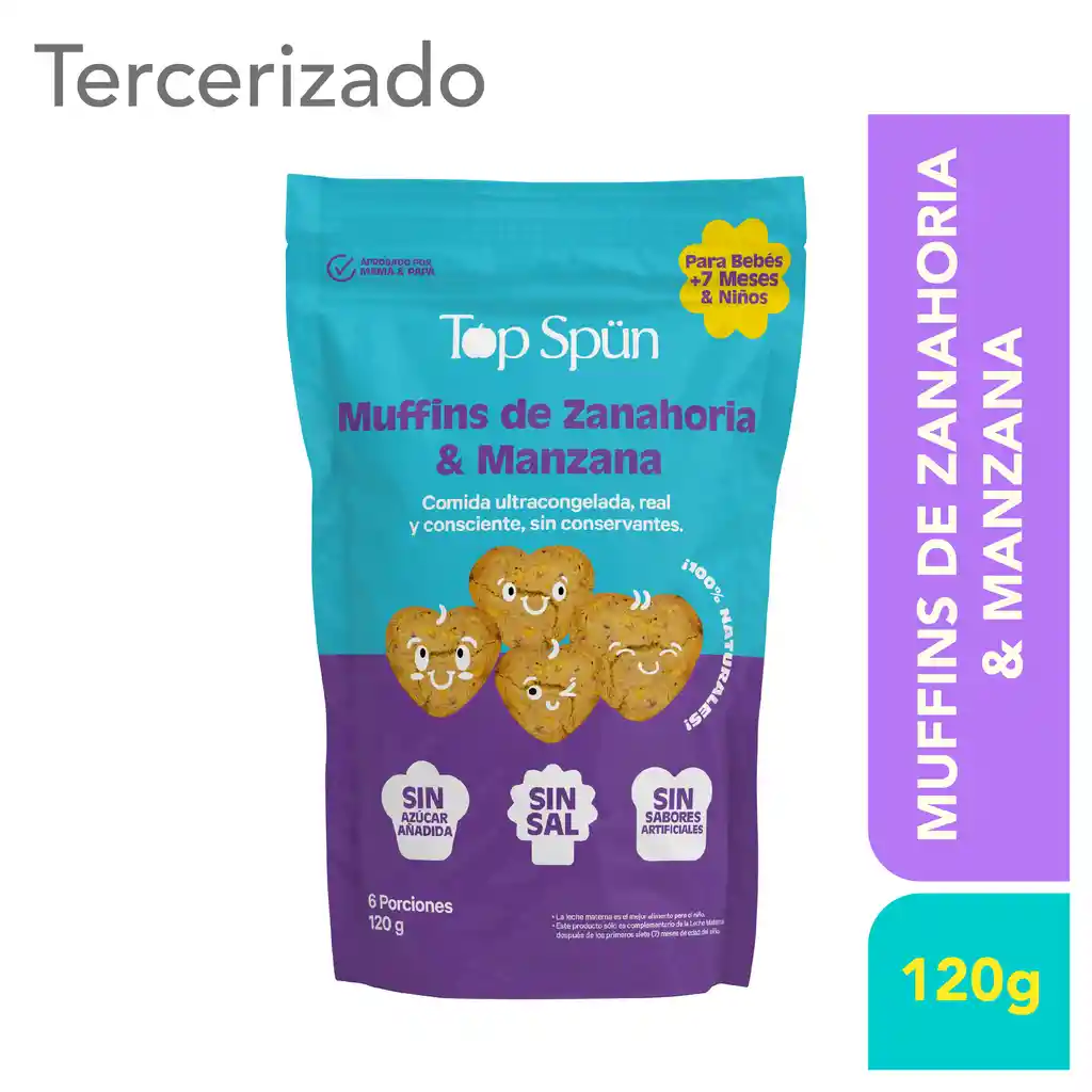 Top Spun Muffin de Manzana & Zanahoria