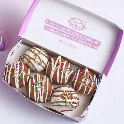 Caja x6 brownpops navidad