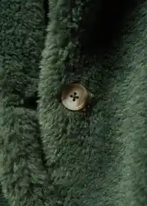 Abrigo Sherpa Verde Pastel Talla 19 Teen Niñas Mango