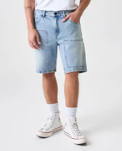 Bermuda Hombre Azul Talla 32 552G007_AZU114604 Americanino