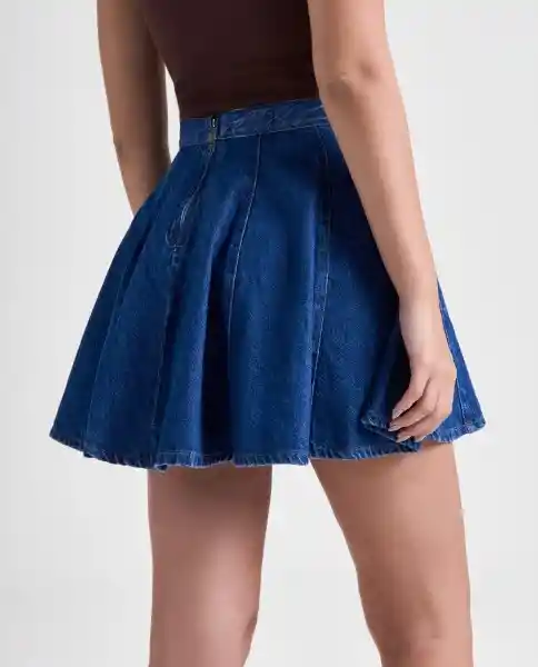 Falda Mujer Azul Talla 4 349G000_AZU174429 Americanino