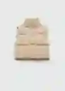 Chaleco Velvetv Beige Talla 23 Teen Niño Mango