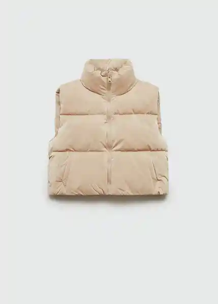 Chaleco Velvetv Beige Talla 23 Teen Niño Mango