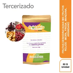 Frutakis Frutos Rojos Mora Fresa Manzana y Arándano Deshidratado