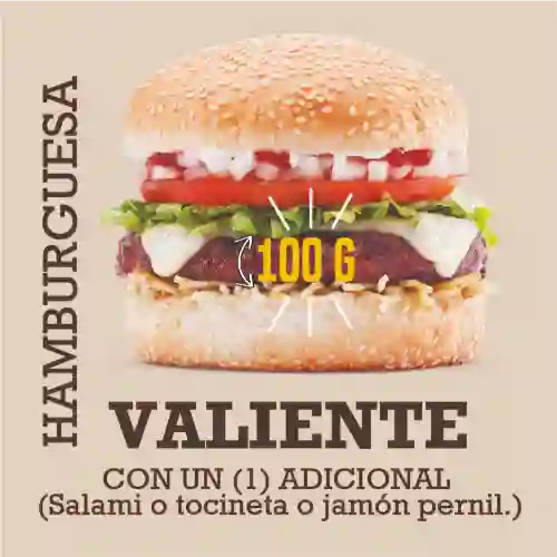 Hamburguesa Valiente 100 G