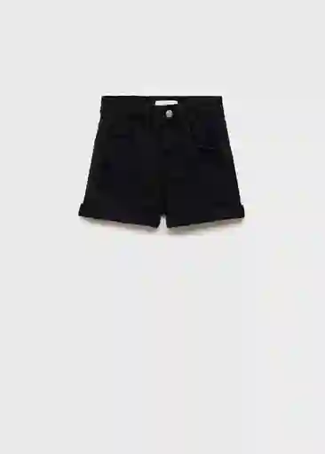 Short Chip Tejano Negro Talla 13 Niñas Mango