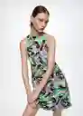 Vestido Cinti Verde Talla Xs Mujer Mango