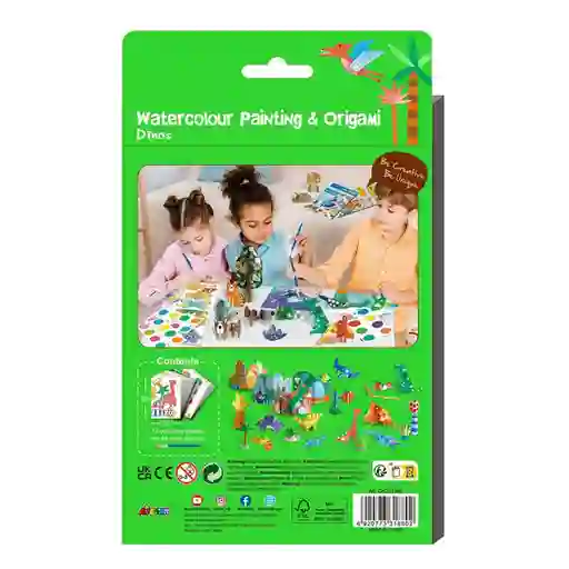 Pintura al Agua y Origami de Jardín