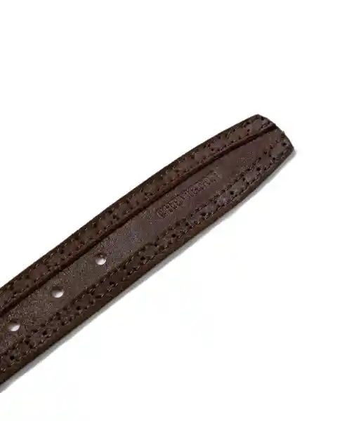 Correa Brogue Masculino Café Amargo Ultraoscuro T. 34 Chevignon