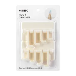 Miniso Gancho Adhesivo de Ganchos Giratorios