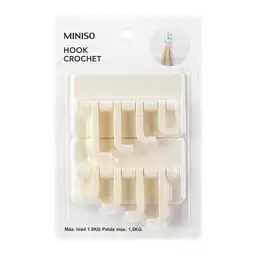 Miniso Gancho Adhesivo de Ganchos Giratorios