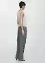 Top Edista Plata Talla Xs Mujer Mango