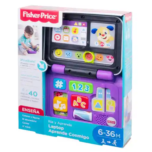 Fisher Price Juguete Didáctico Laptop Interactiva Ríe y Aprende