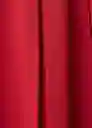 Falda Tica Rojo Talla 36 Mujer Mango