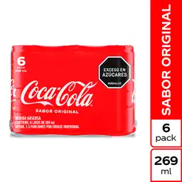 Gaseosa Coca-Cola Sabor Original 269Ml X 6 Unds