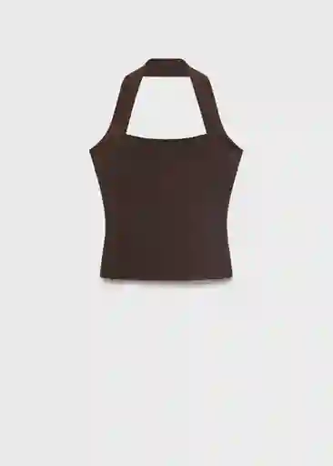 Top Brigitte Marrón Talla S Mujer Mango
