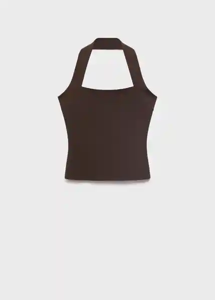 Top Brigitte Marrón Talla S Mujer Mango