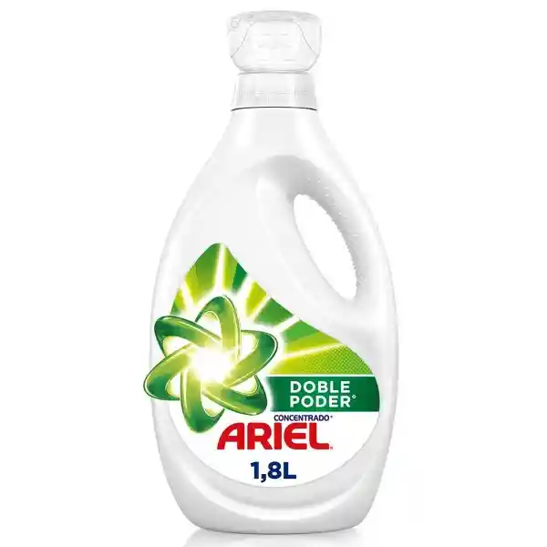 Ariel Doble Poder Detergente Líquido Concentrado para Ropa