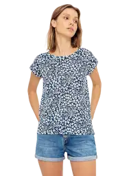 Gef Camiseta Manga Corta Estampado Mujer Azul Talla XL