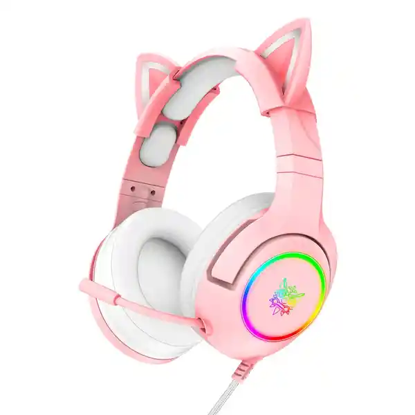 Onikuma Audífonos Auriculares K9 Orejas Gato Luz Led Microfono