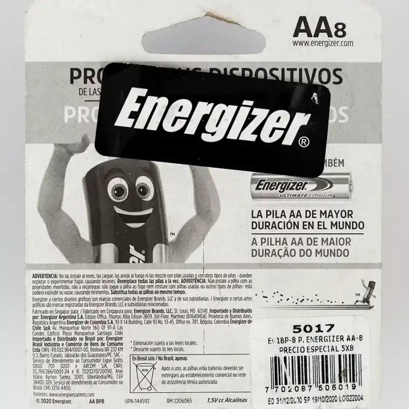 Energizer Max Pilas Alcalinas AA