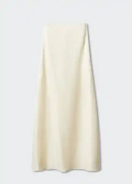 Vestido Chloe-A Off White Talla L Mujer Mango