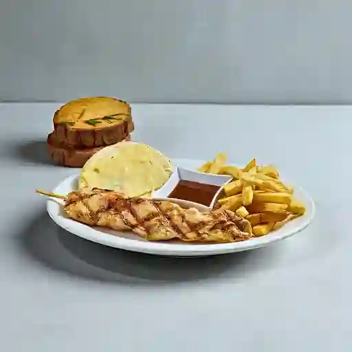 Chuzo de Pollo con Tocineta