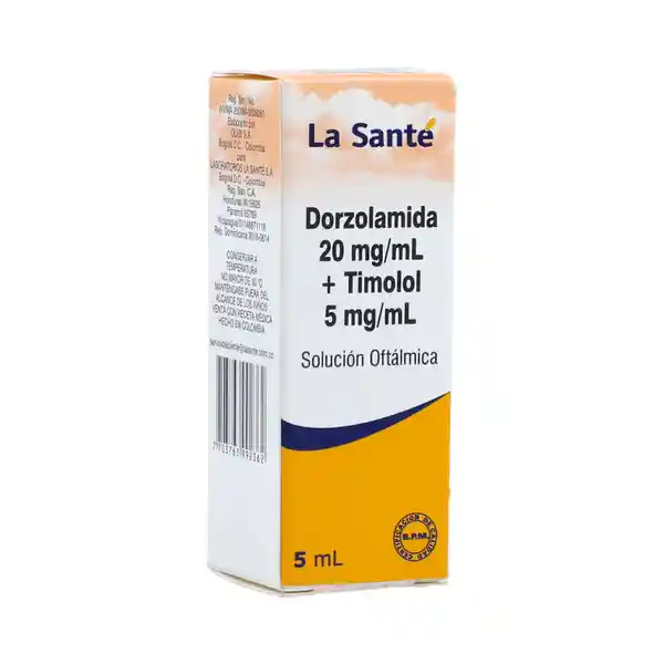 La Santé Oftálmica Dorzolamida / Timolol (20 mg / 5 mg)