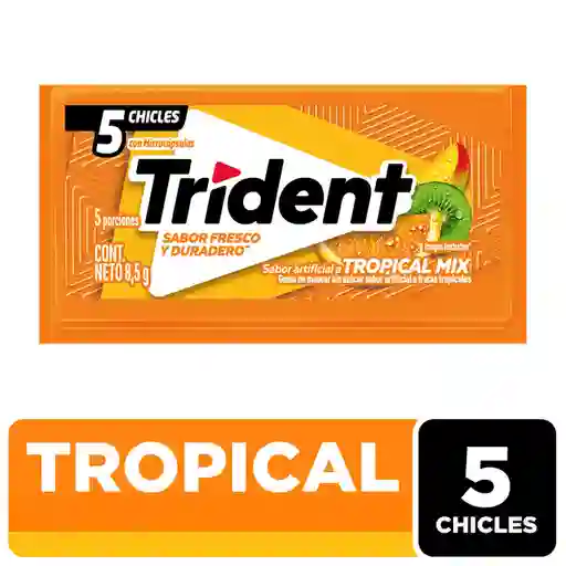 Trident Goma de Mascar Tropical Mix