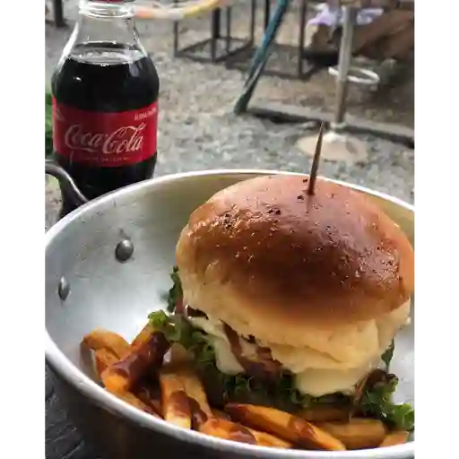 Hamburguesa y papas