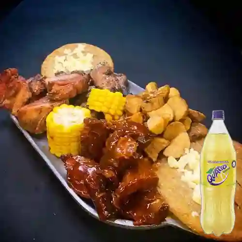 Combo Picada Ahumada Mediana para 2 +Quatro Orig 1.5Lt