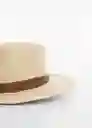 Sombrero Basic Crudo Talla 99 Mujer Mango