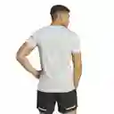 Adidas Camiseta Own The Run Tee Para Hombre Gris Talla L