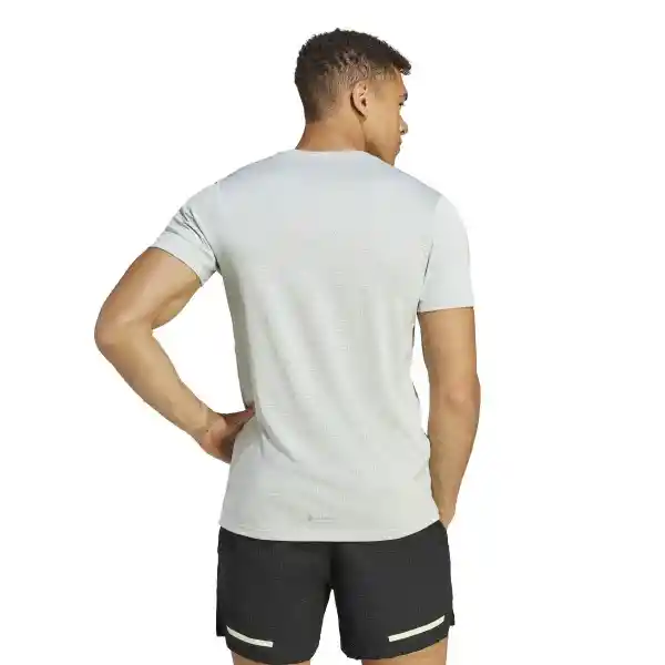 Adidas Camiseta Own The Run Tee Para Hombre Gris Talla L