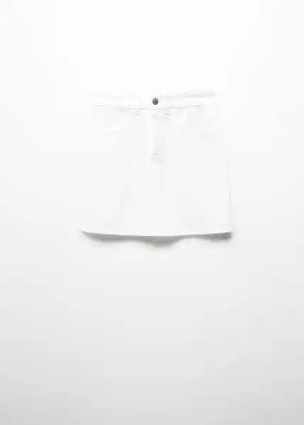 Falda Basic Offwhite Talla 19 Niñas Mango