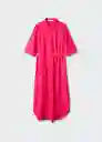 Vestido Momo-A Fucsia Talla XS Mujer Mango