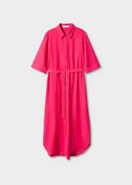 Vestido Momo-A Fucsia Talla XS Mujer Mango