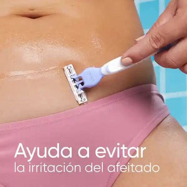 GILLETTE Venus Íntima Cuchilla de Afeitar Mujer Máquina de Afeitar Desechable con Barra Protectora para Área Íntima Depilación Zona Íntima 2 Uds