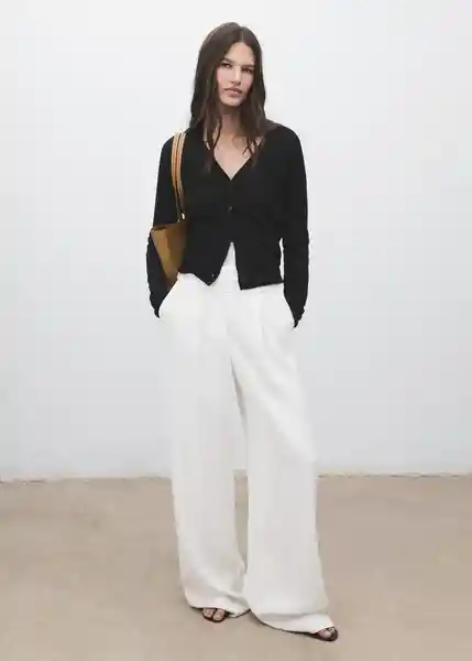 Cárdigan Luccav Negro Talla XS Mujer Mango