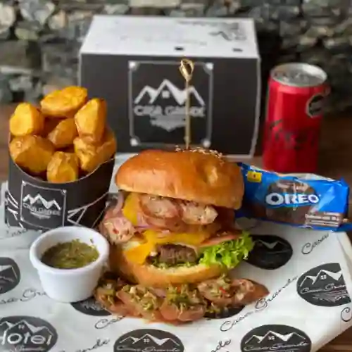 Hamburguesa argentina en combo