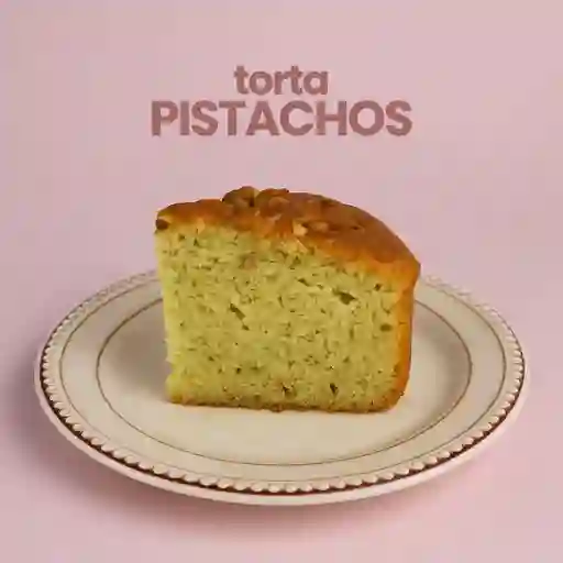 Porción torta pistachos