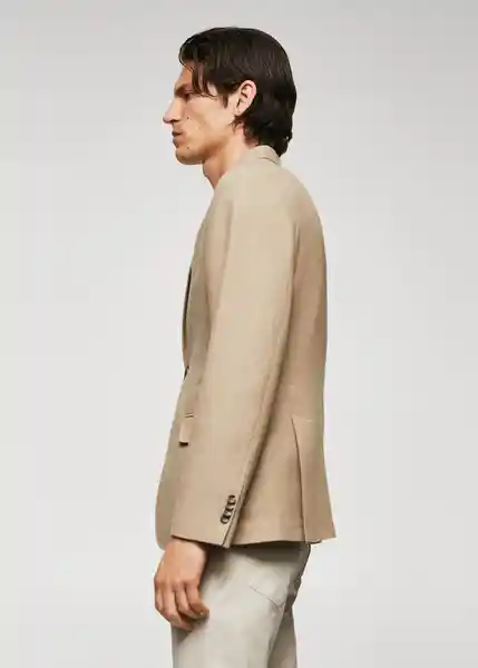 Blazer Americana Verner Beige Talla 52 Hombre Mango